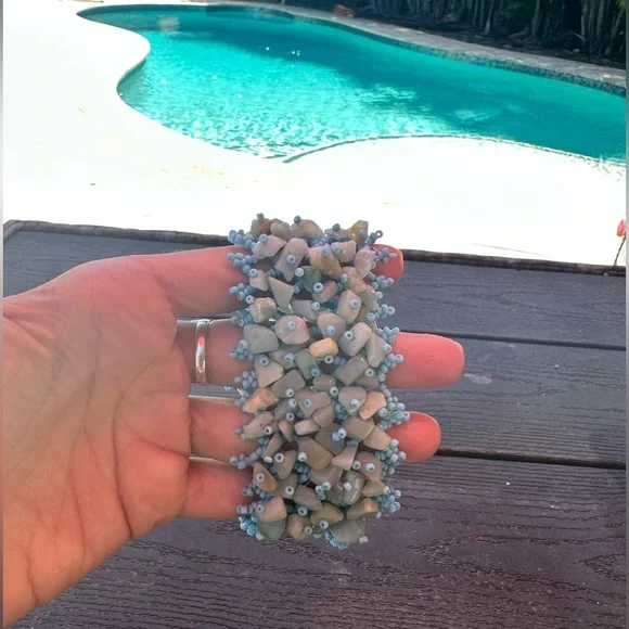 Beaded Blue Bracelet - Picture 3 of 5